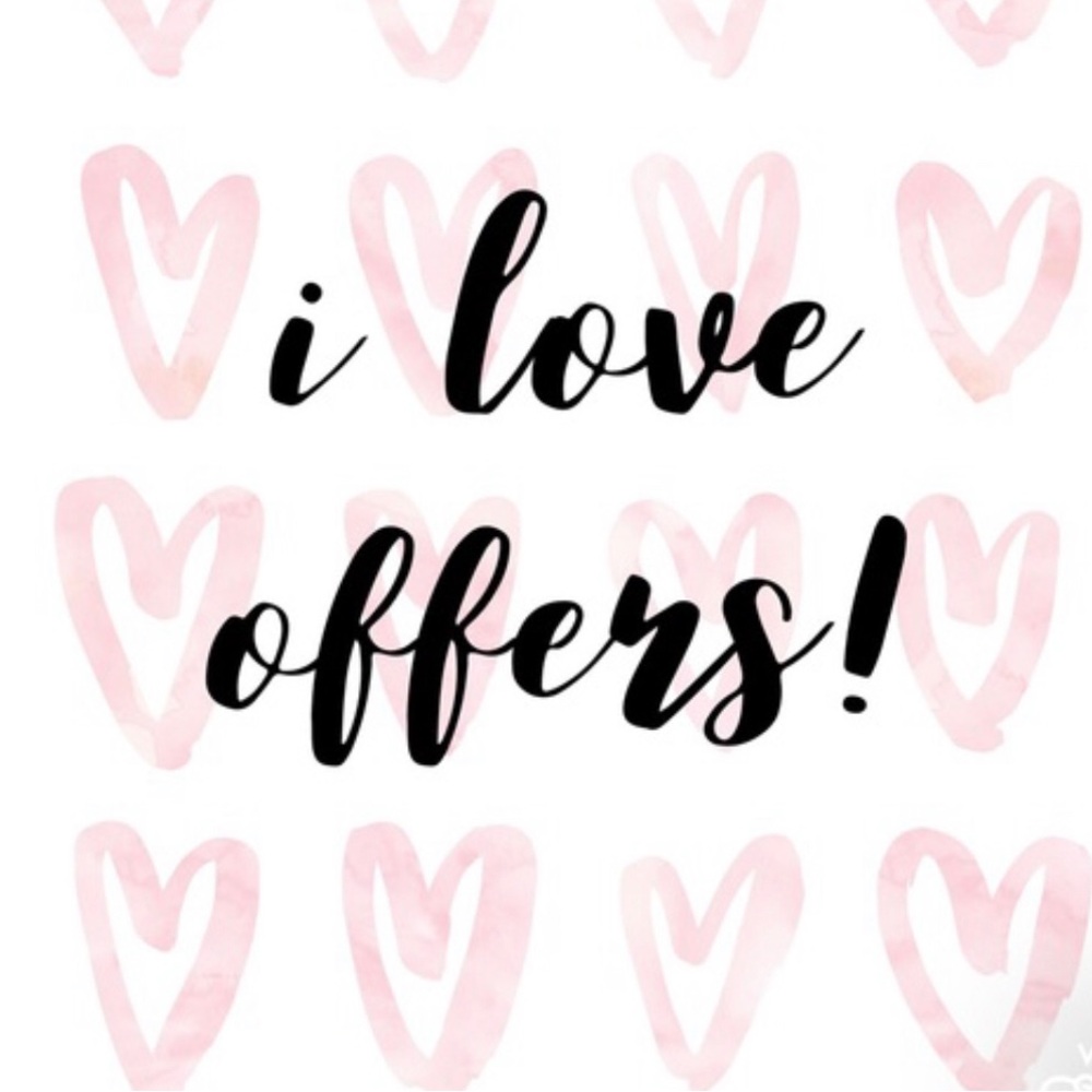 I LOVE OFFERS !!!! Check out my closet. Thanks.